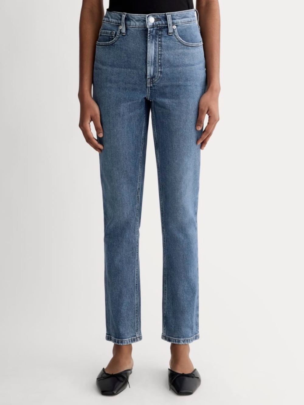 Everlane The Original Cheeky Jean | Size 24s | Medium Wash | High Rise | NWT